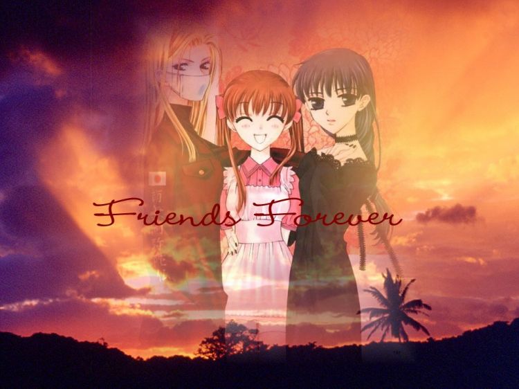 Wallpapers Manga Fruits Basket Friends Forever