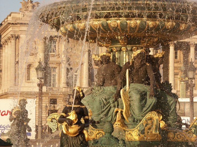 Wallpapers Trips : Europ France > Ile-de-France > Paris fontaine place de la concorde 2