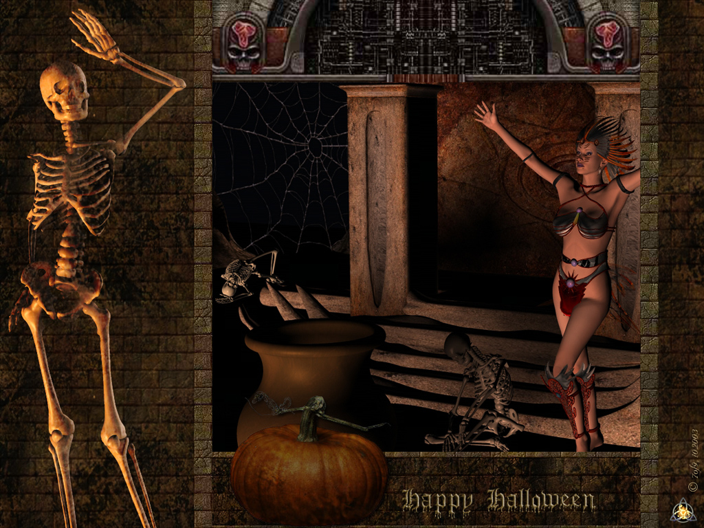 Wallpapers Digital Art 3D - Poser Happy Halloween