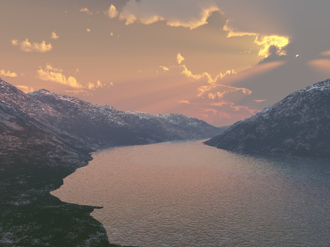 Fonds d'cran Art - Numrique 3D - Terragen Sunset 05x