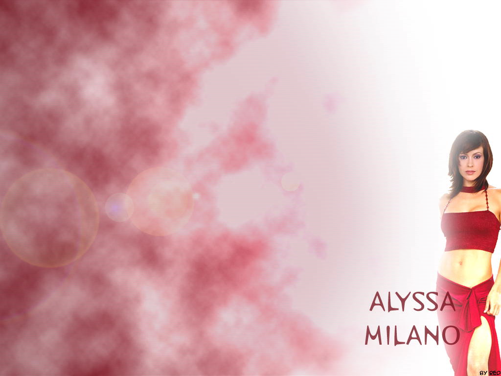 Fonds d'cran Clbrits Femme Alyssa Milano Red's Wallpaper of Alyssa Milano 01