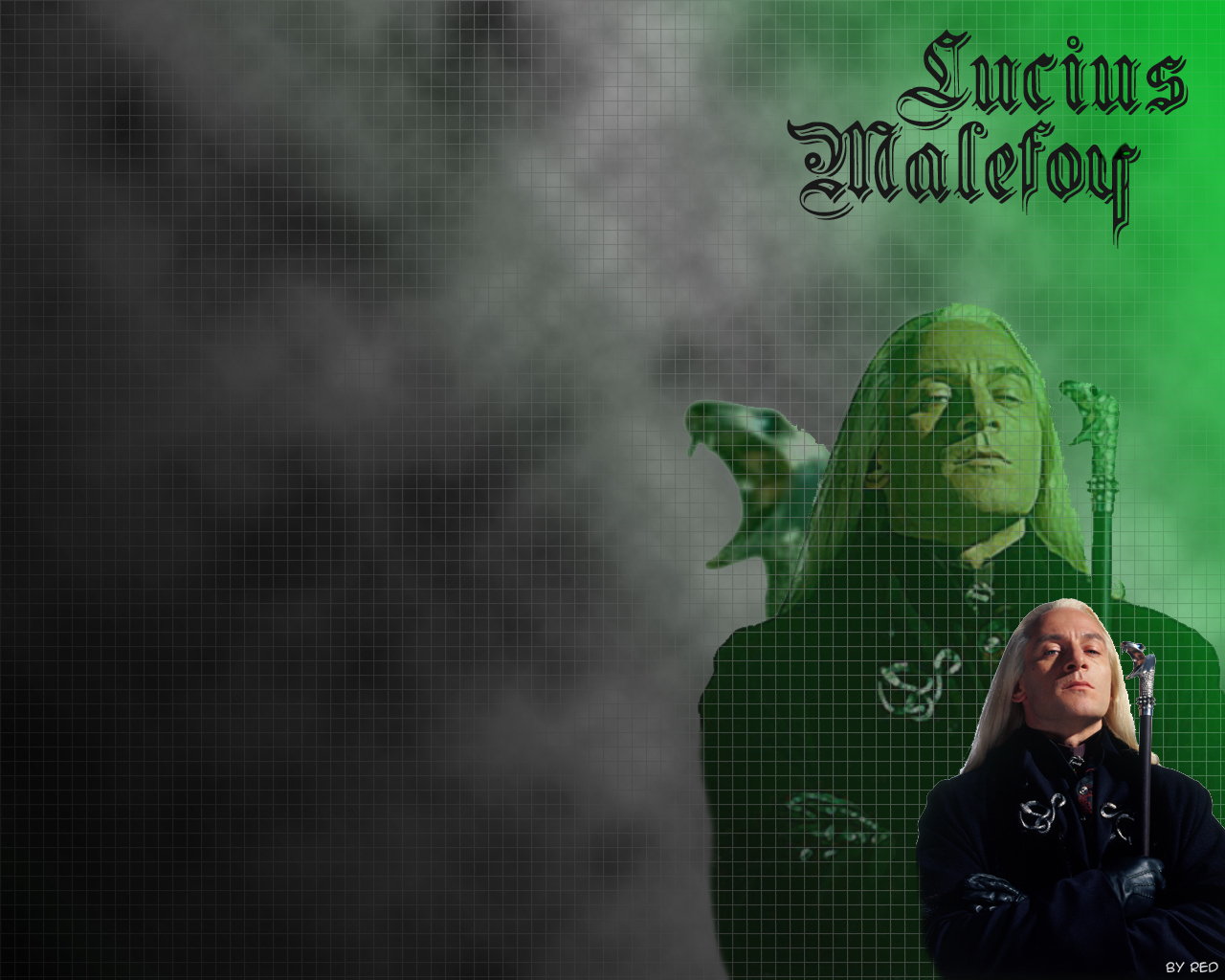 Wallpapers Movies Harry Potter and the Philosopher's Stone Red's Wallpaper of Lucius Malefoy 01