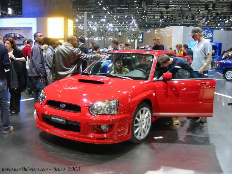 Wallpapers Cars Subaru Subaru Impreza WRX - Salon de Genve 2003