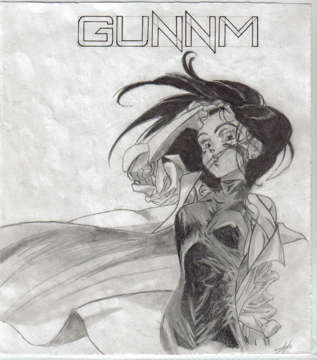 Fonds d'cran Art - Crayon Manga - Gunnm Gunnm