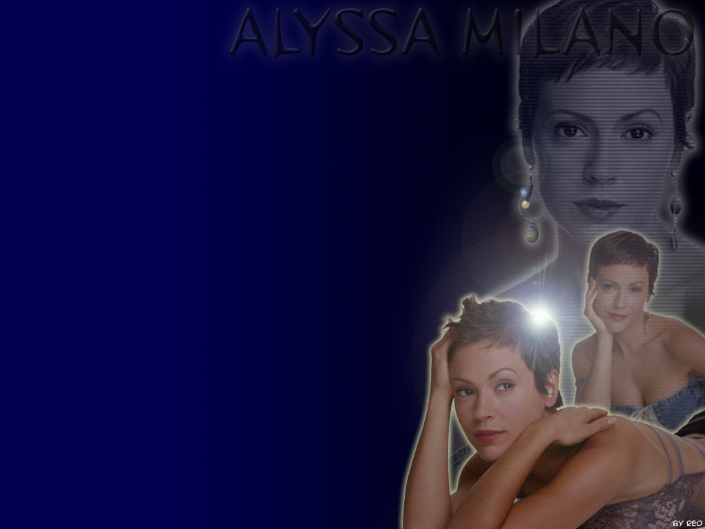 Wallpapers Celebrities Women Alyssa Milano Red's Wallpaper of Alyssa Milano 03