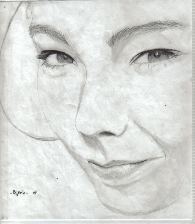 Wallpapers Art - Pencil Music Bjork 2