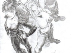 Wallpapers Art - Pencil Danger Girl