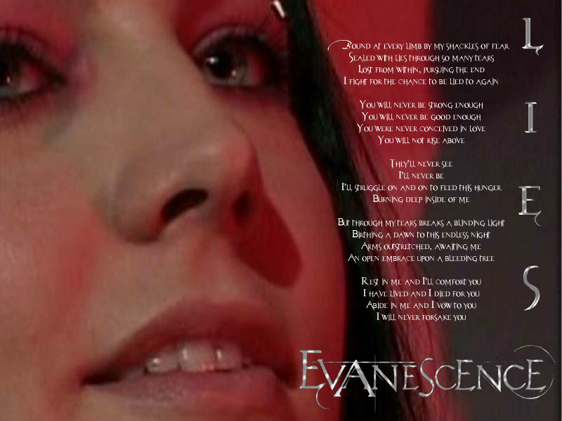 Wallpapers Music Evanescence Lies