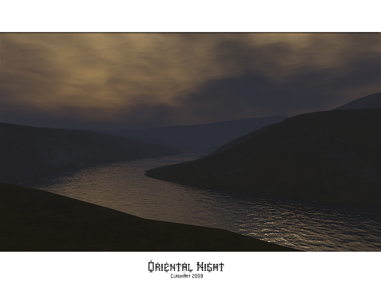 Fonds d'cran Art - Numrique 3D - Terragen Oriental Night