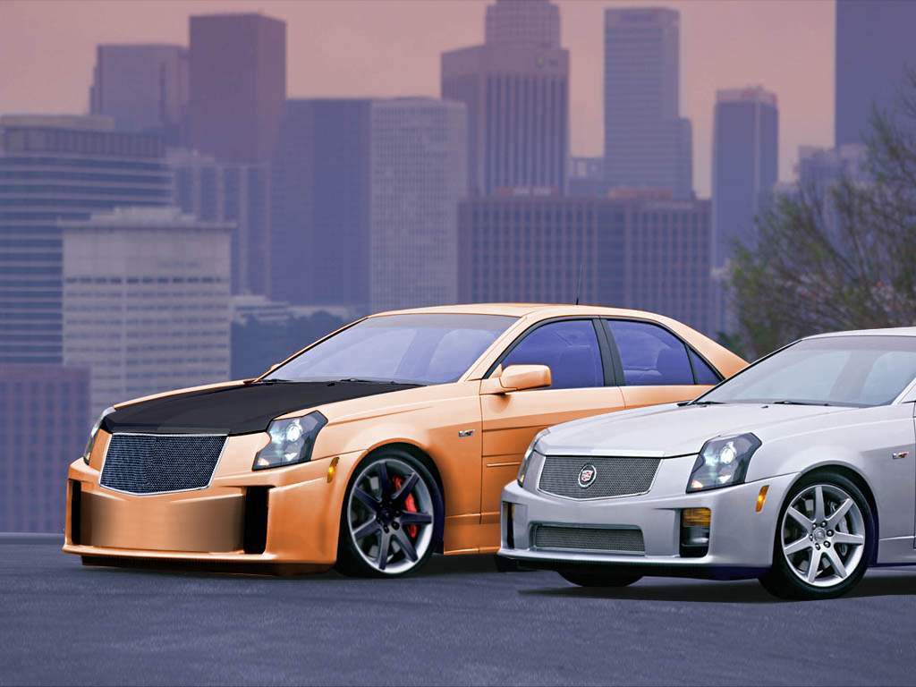 Fonds d'cran Voitures Cadillac Cadillac Ctsv old and new school