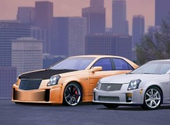 Wallpapers Cars Cadillac Ctsv old and new school