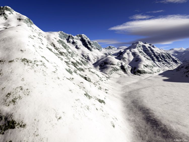 Fonds d'cran Art - Numrique 3D - Terragen Snow Mountain