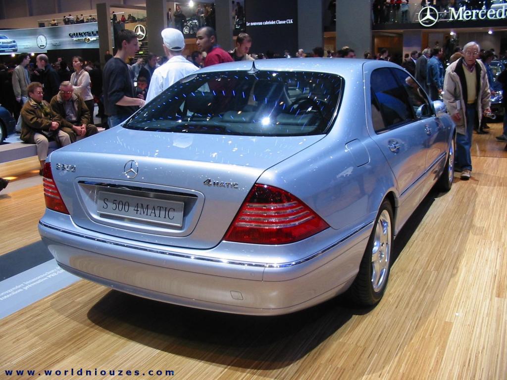 Wallpapers Cars Mercedes Mercedes Classe S - Salon de Geneve 2003