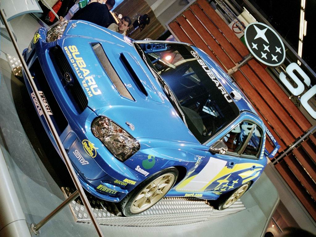 Wallpapers Cars Subaru Impreza WRX (Salon de l'auto Paris 2002)