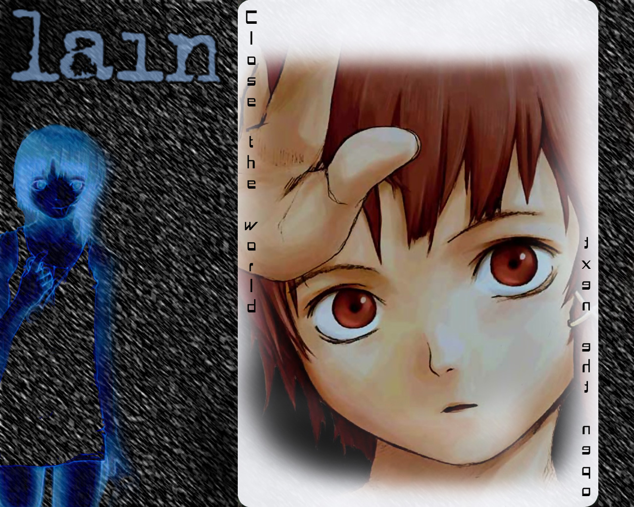 Fonds d'cran Manga Serial Experiments Lain Lain - Missing Layer - Snow