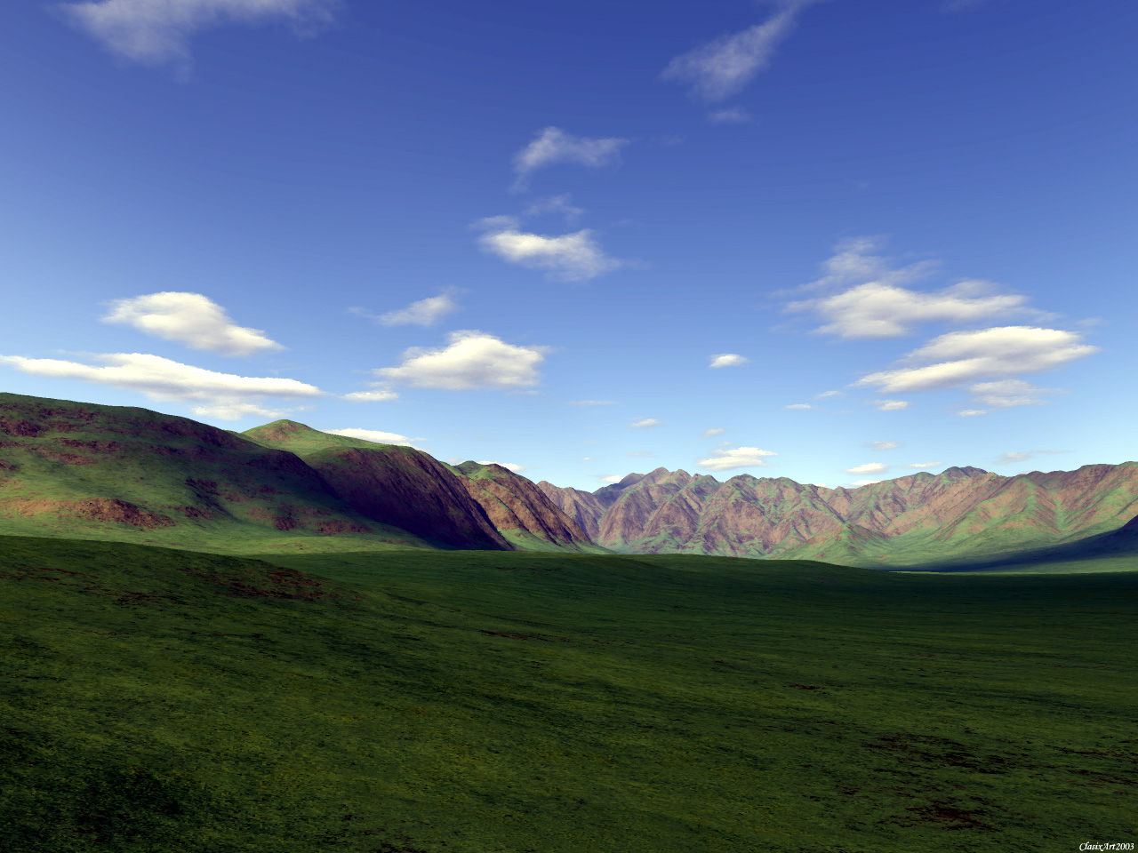 Fonds d'cran Art - Numrique 3D - Terragen Green Day