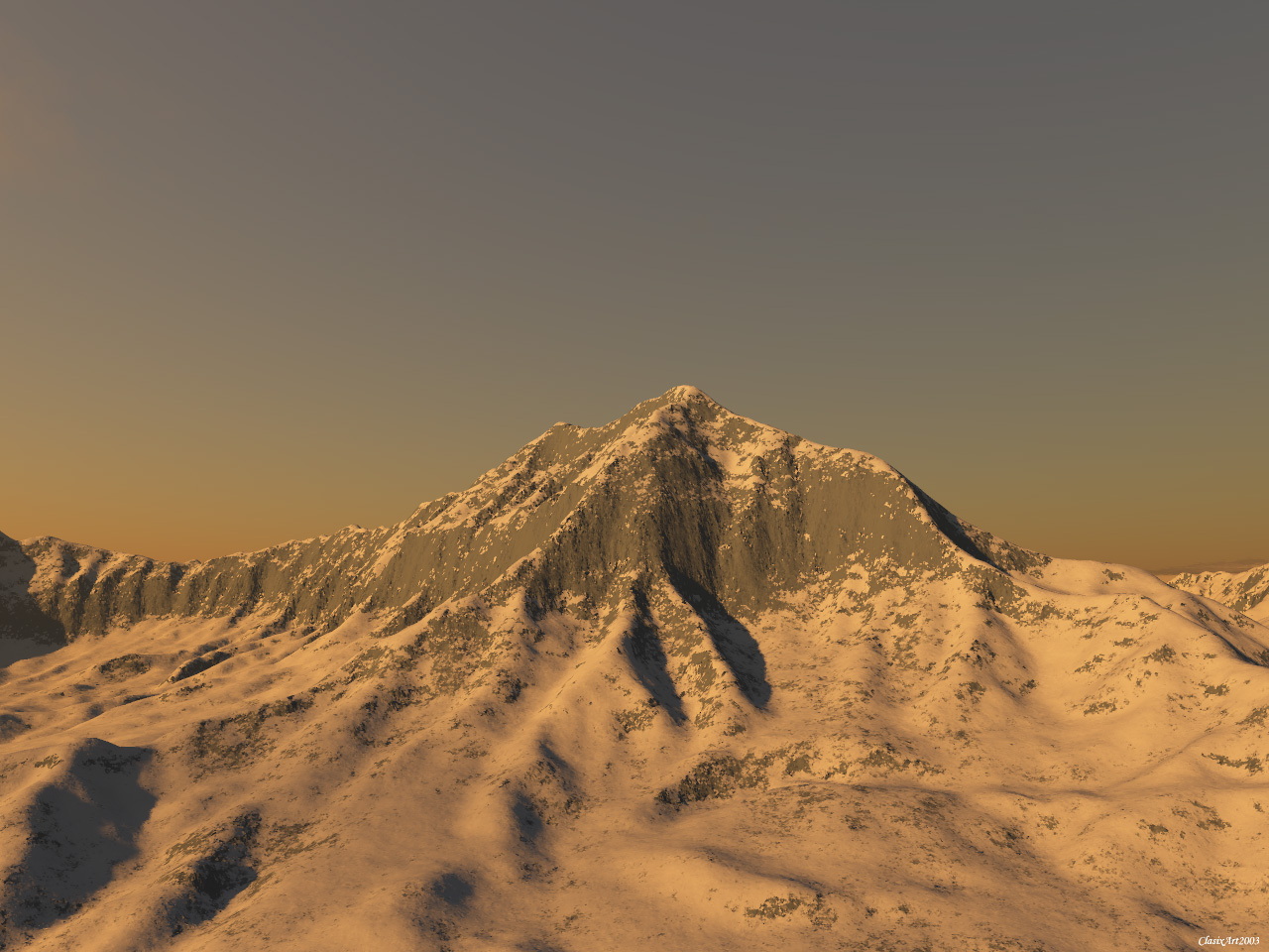 Wallpapers Digital Art 3D - Terragen Snow Pic