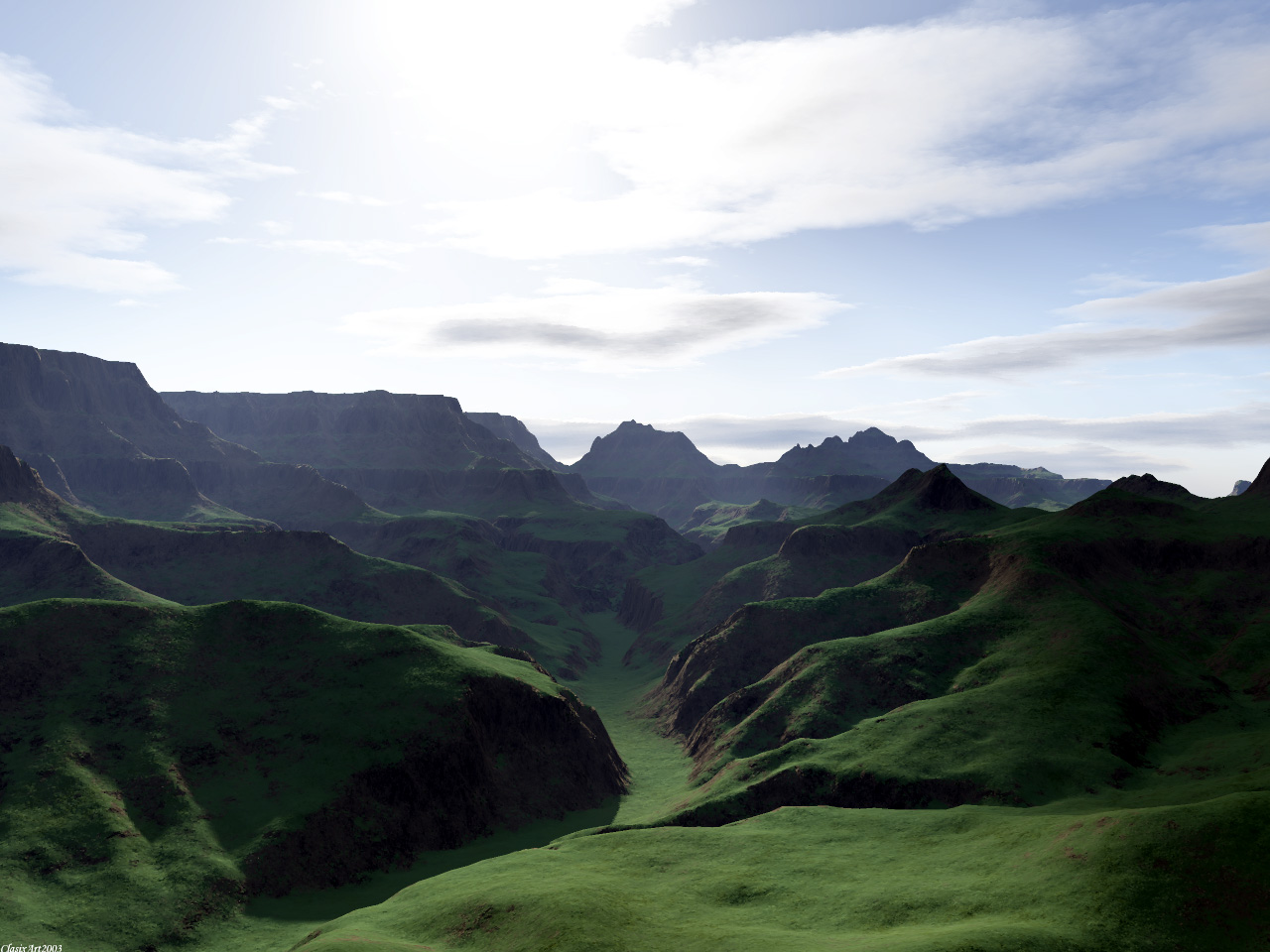 Wallpapers Digital Art 3D - Terragen The Green Lane