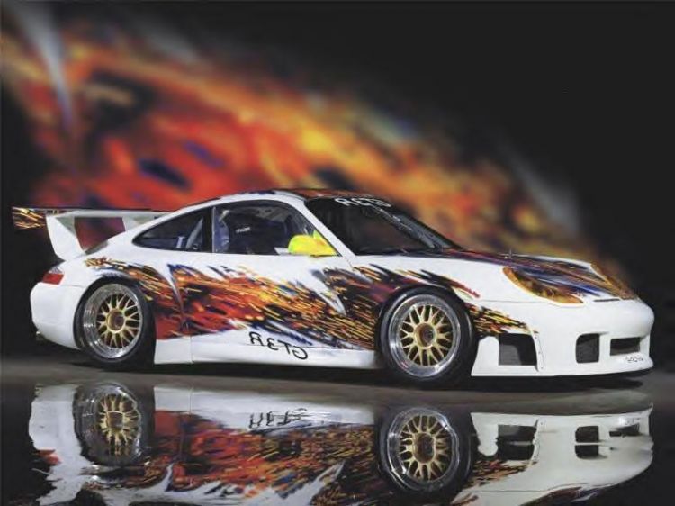 Fonds d'cran Voitures Tuning flamme GTR