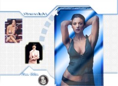 Wallpapers Celebrities Women Monica Bellucci(blue)by SniperLA