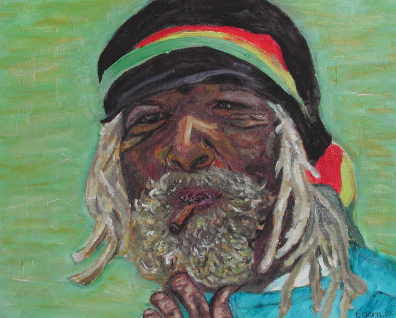 Fonds d'cran Art - Peinture Portraits - Visages Rasta