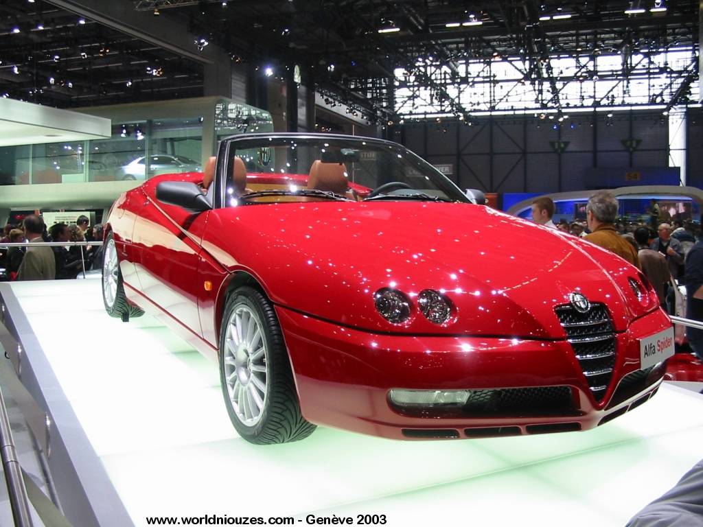 Wallpapers Cars Alfa Romeo Alfa Romeo Spider - Geneve 2003