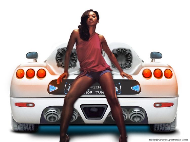 Wallpapers Cars Girls and cars Fine Babe