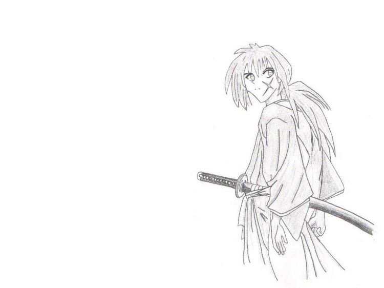 Fonds d'cran Art - Peinture Manga kenshin