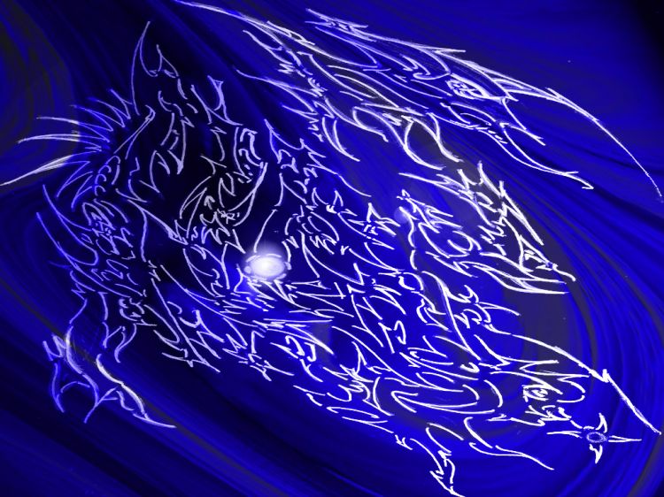 Wallpapers Digital Art Style Tribal Vision of night..