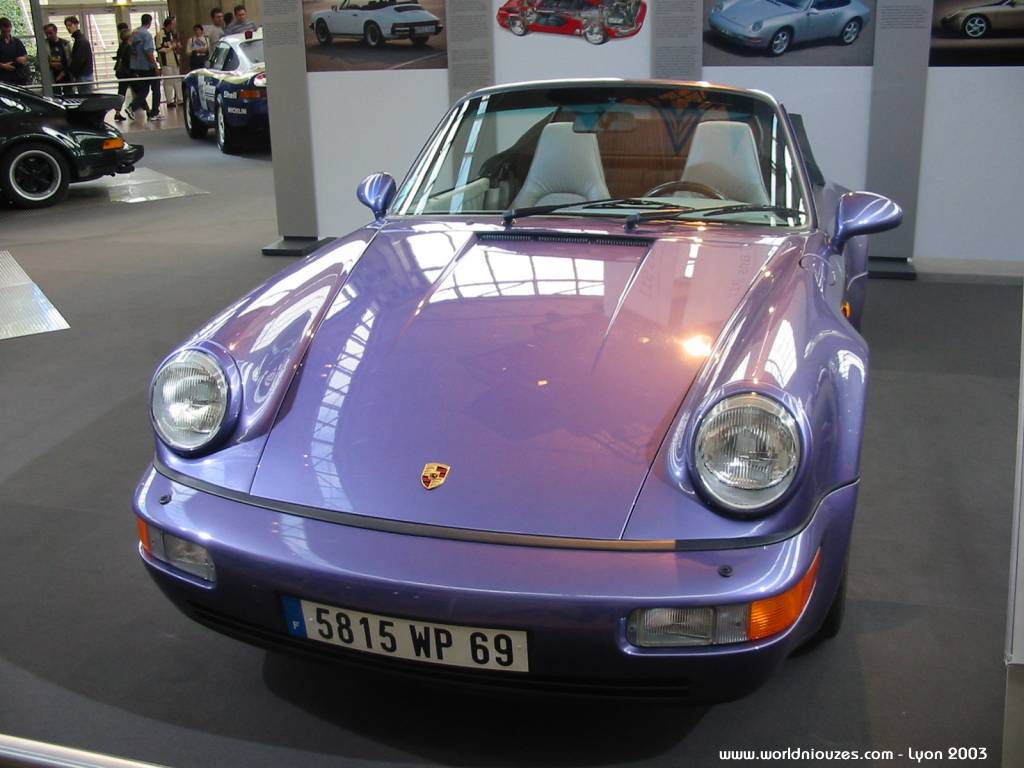 Wallpapers Cars Porsche Porsche 911 Carrera cabriolet - Lyon 2003