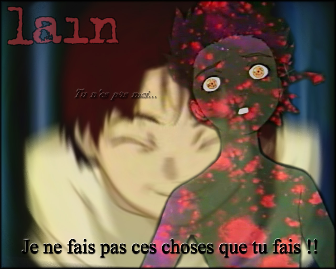 Fonds d'cran Manga Serial Experiments Lain Lies