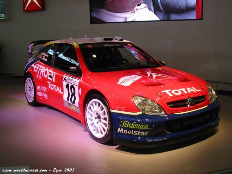 Fonds d'cran Voitures Citron Citroen Xsara WRC Championne du monde 2003 Rallye