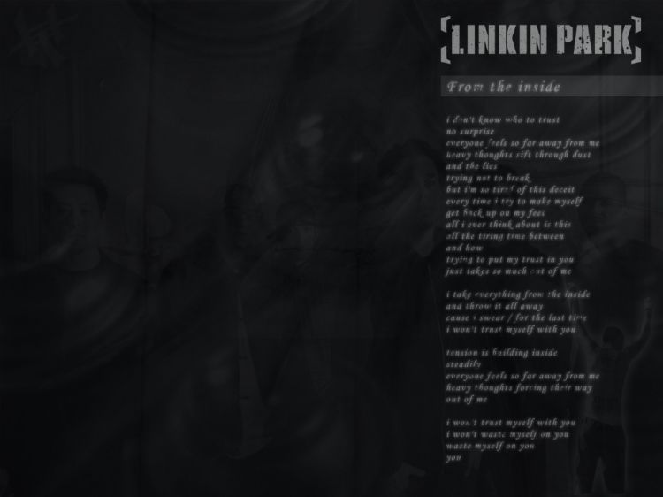 Fonds d'cran Musique Linkin Park From the inside