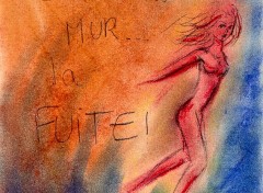 Fonds d'cran Art - Crayon La fuite