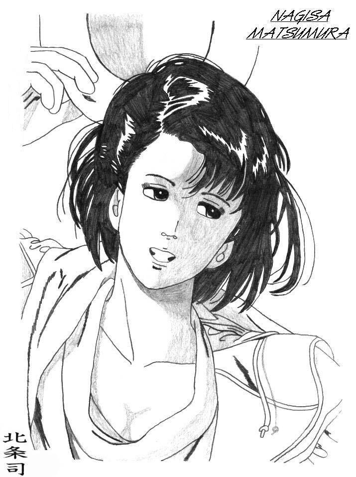 Fonds d'cran Art - Crayon Manga - City Hunter Nagisa Matsumura