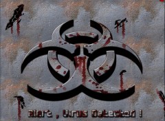 Wallpapers Digital Art Alert , Virus Detected III