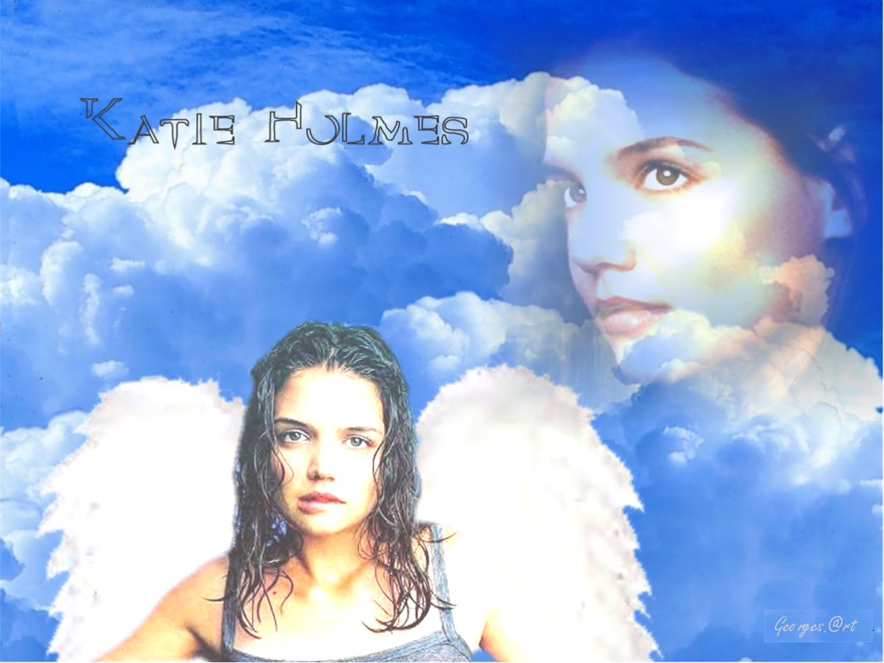 Fonds d'cran Clbrits Femme Katie Holmes Un vrai petit anges