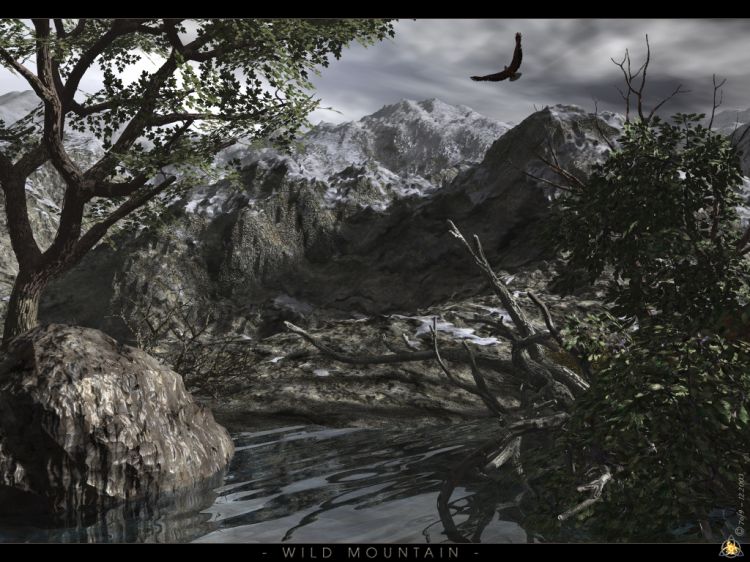 Wallpapers Digital Art 3D - Vue Wild Mountain