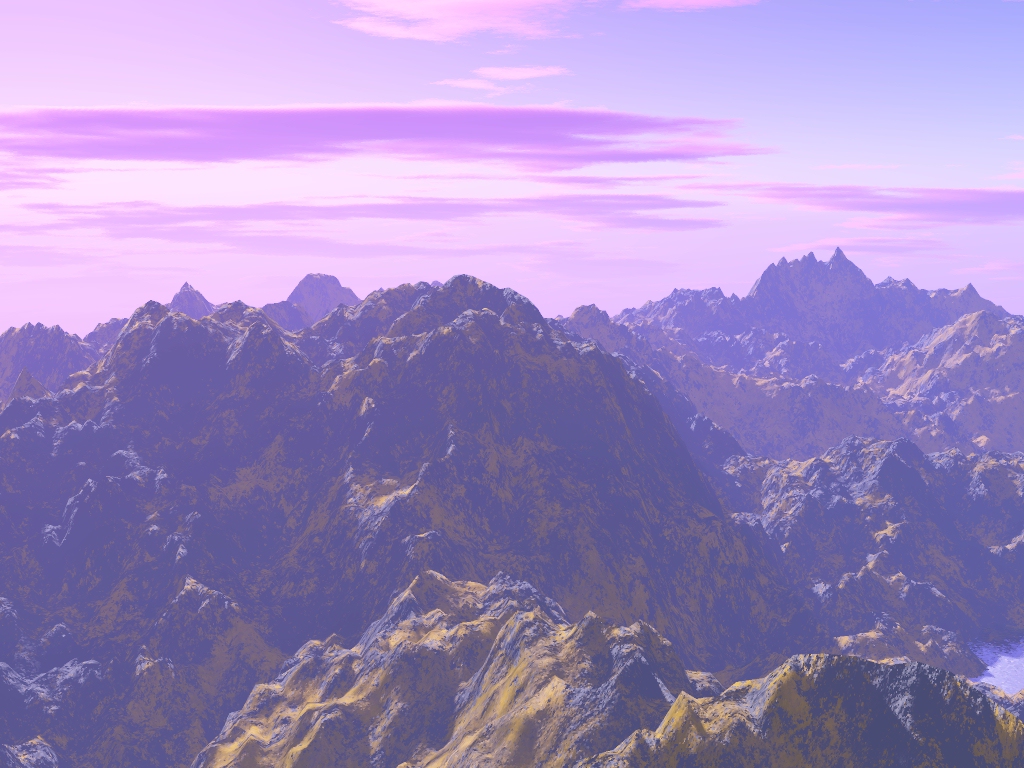 Wallpapers Digital Art 3D - Terragen montagnes