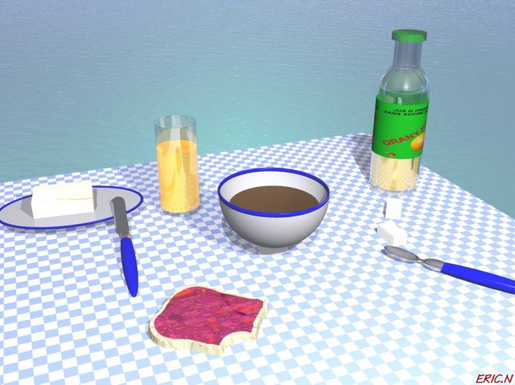 Fonds d'cran Art - Numrique 3D - Bryce petit dejeuner