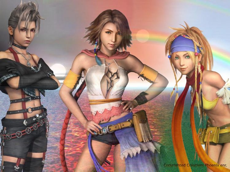 Fonds d'cran Jeux Vido Final Fantasy X-2 Final Fantasy X-2 gals!