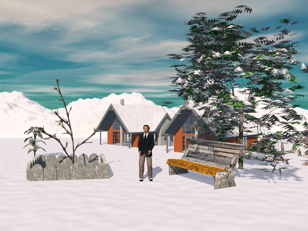 Wallpapers Digital Art 3D - Vue la neige