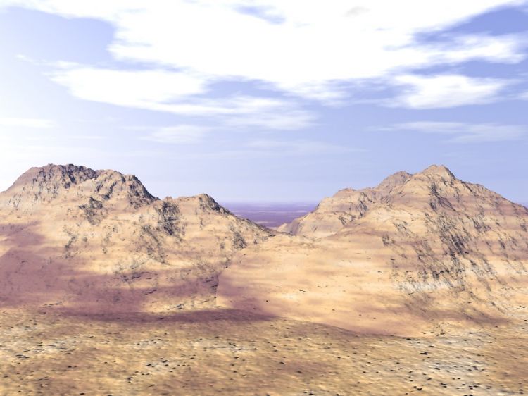 Wallpapers Digital Art 3D - Vue Desert