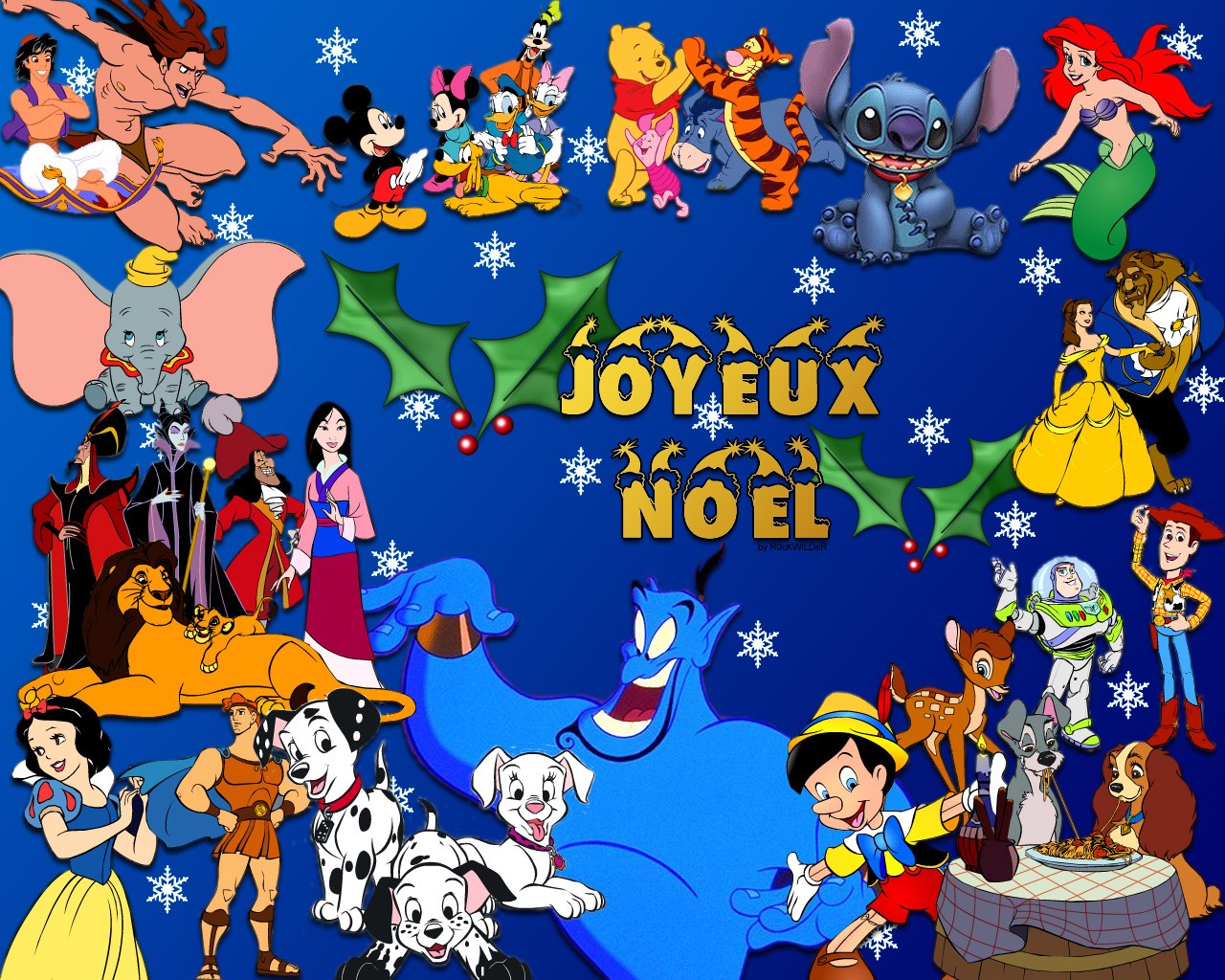 Wallpapers Cartoons Walt Disney Joyeux Noel Disney