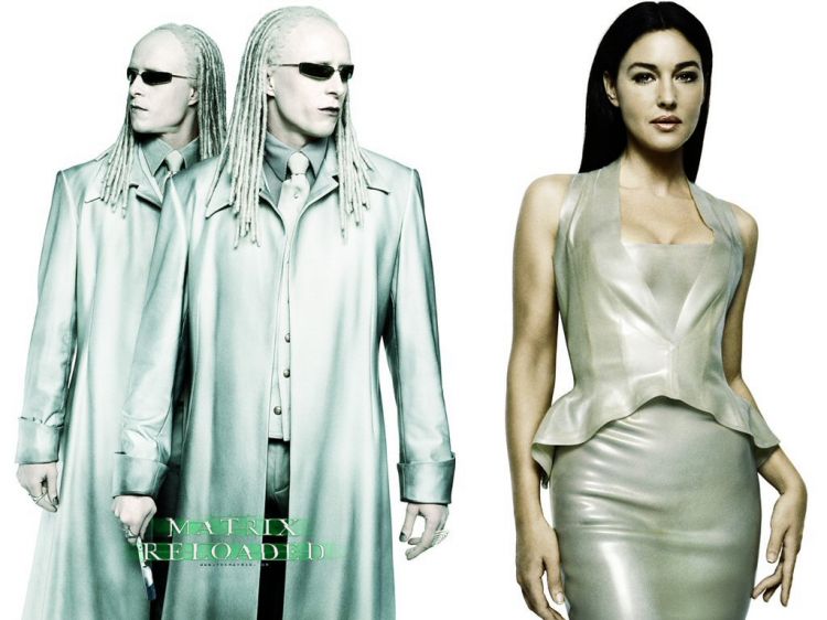 Wallpapers Movies Matrix 2 Reloaded les jumeaux..by jiro