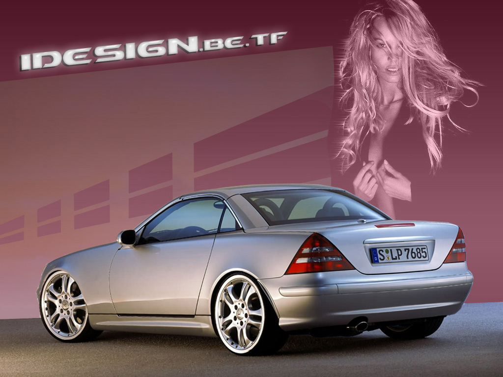 Wallpapers Cars Girls and cars Laura's SLK