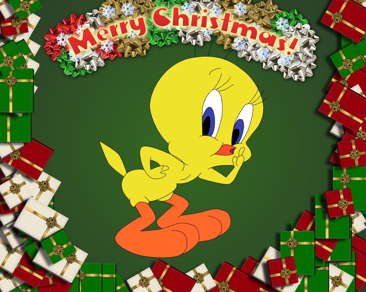 Fonds d'cran Comics et BDs Looney Tunes Tweety Xmas