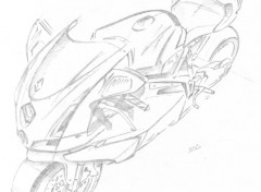 Fonds d'cran Art - Crayon Ducati 999