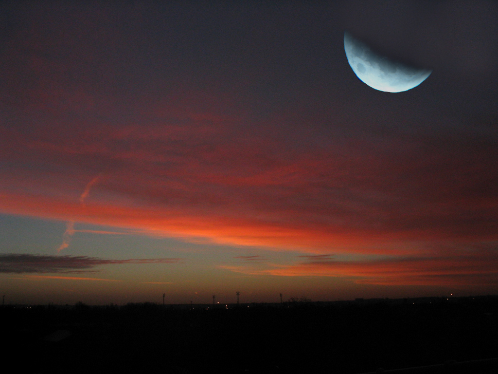 Fonds d'cran Nature Ciel - Nuages Crpuscule 2