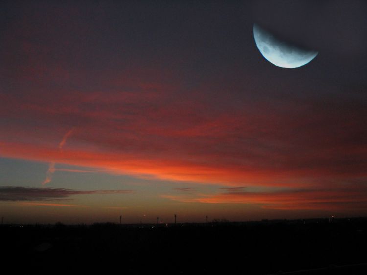 Fonds d'cran Nature Ciel - Nuages Crpuscule 2